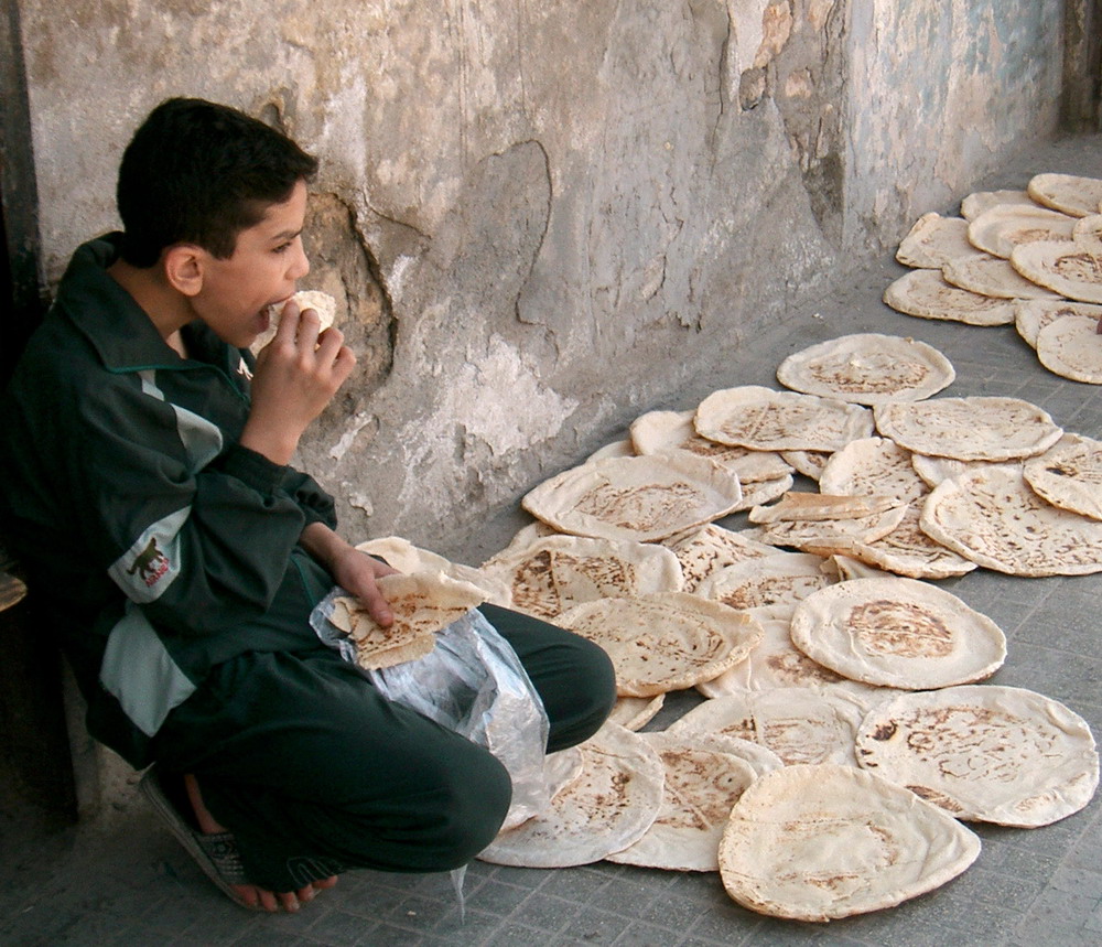 Brotverkauf in Aleppo