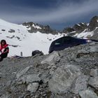 Brotzeit am Gletscher !