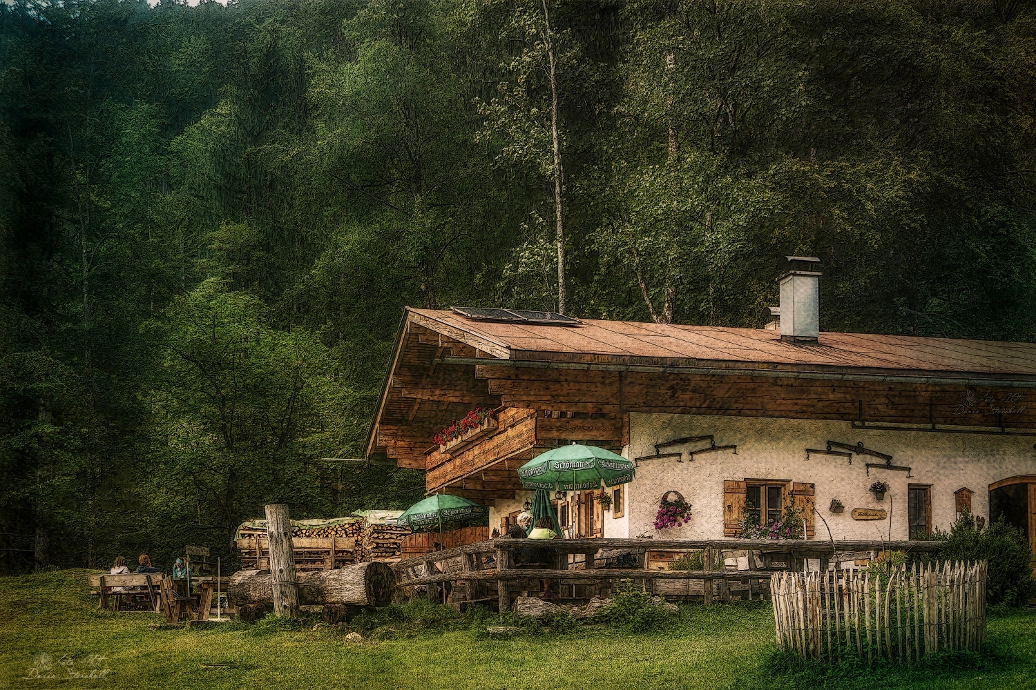 Brotzeit auf der Alm 