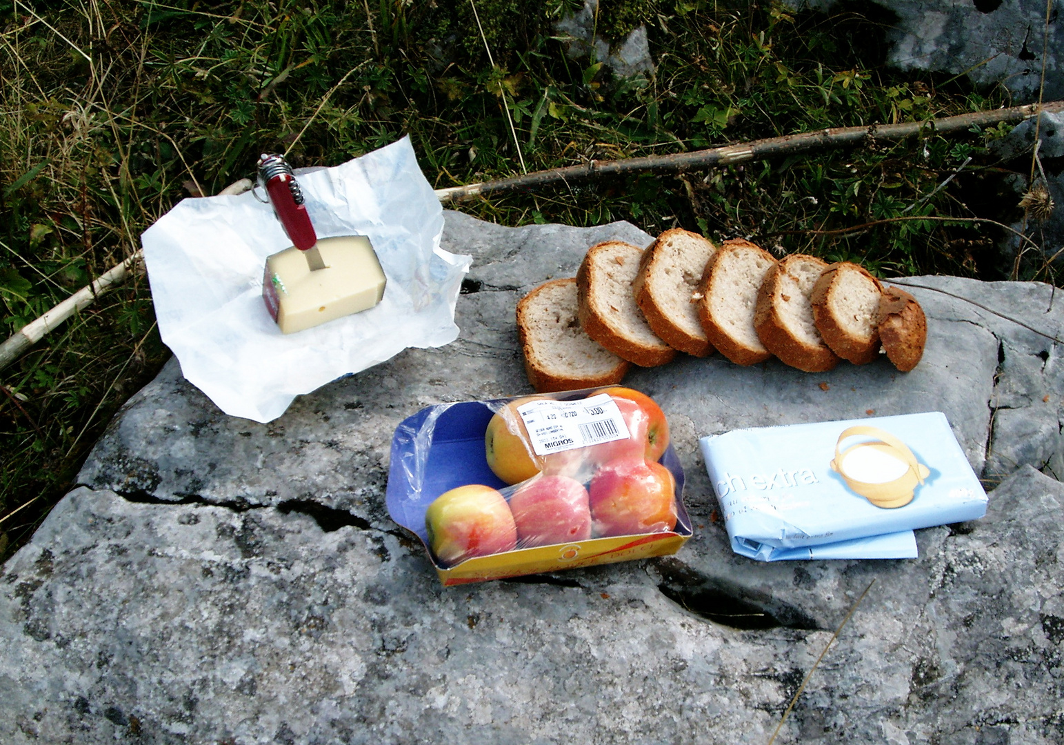 Brotzeit in der Schweiz