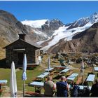 Brotzeit mit Blick auf den Gletscher