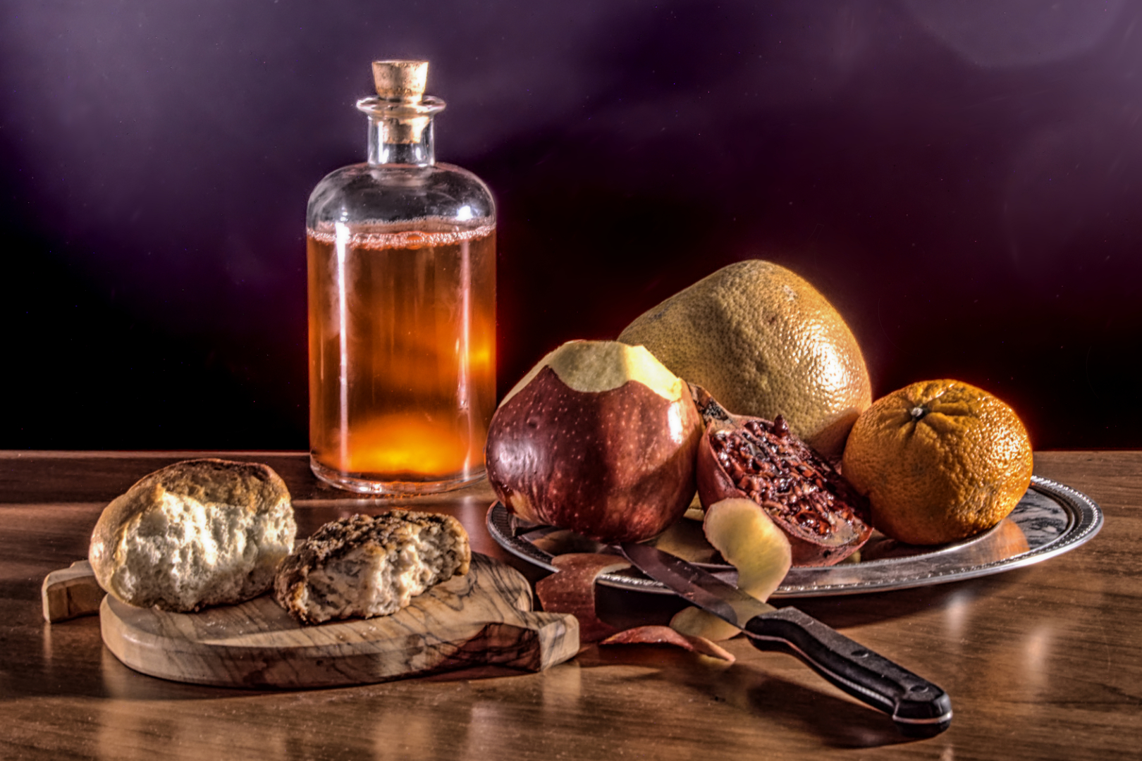 Brotzeit mit Obst Foto &amp; Bild | stillleben, food-fotografie, obst ...