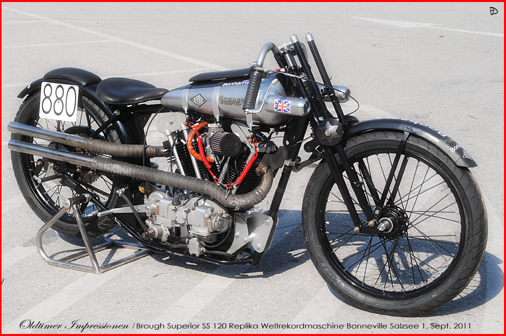 Brough Superior SS 120 Weltrekordmaschine Bonneville 1. Sept. 2011-2