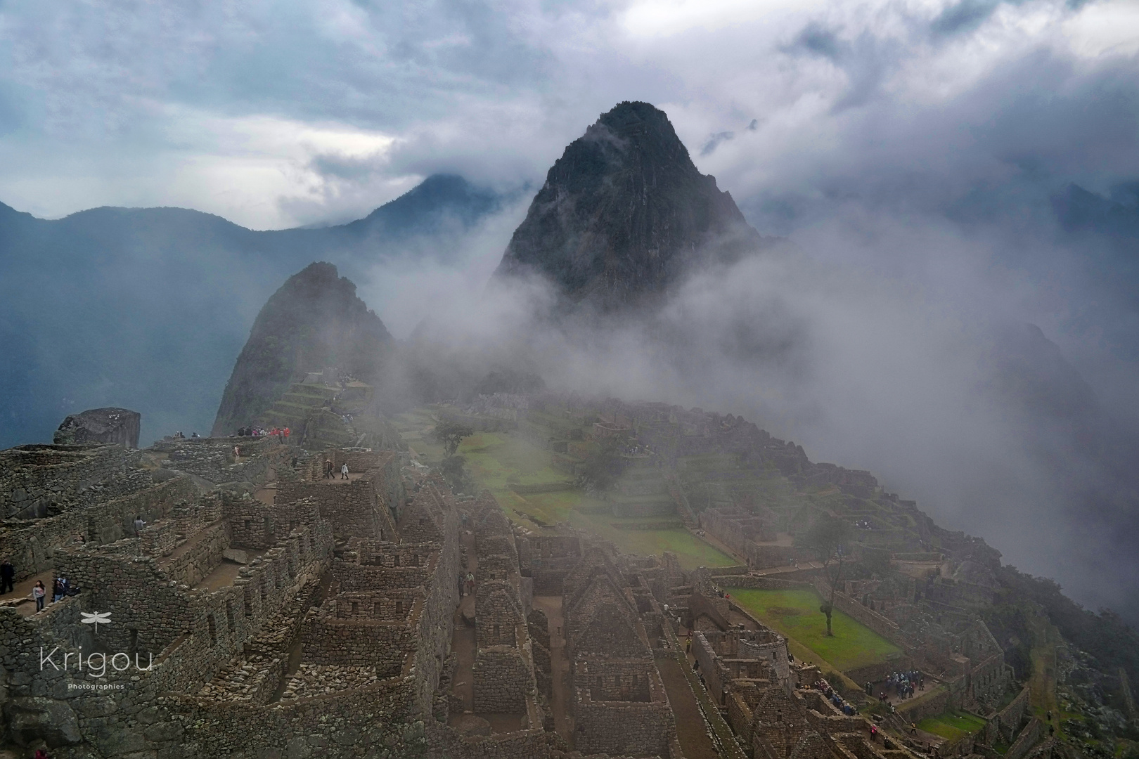 Brouillard sur le Machu Picchu