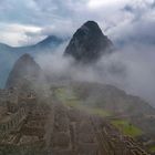 Brouillard sur le Machu Picchu