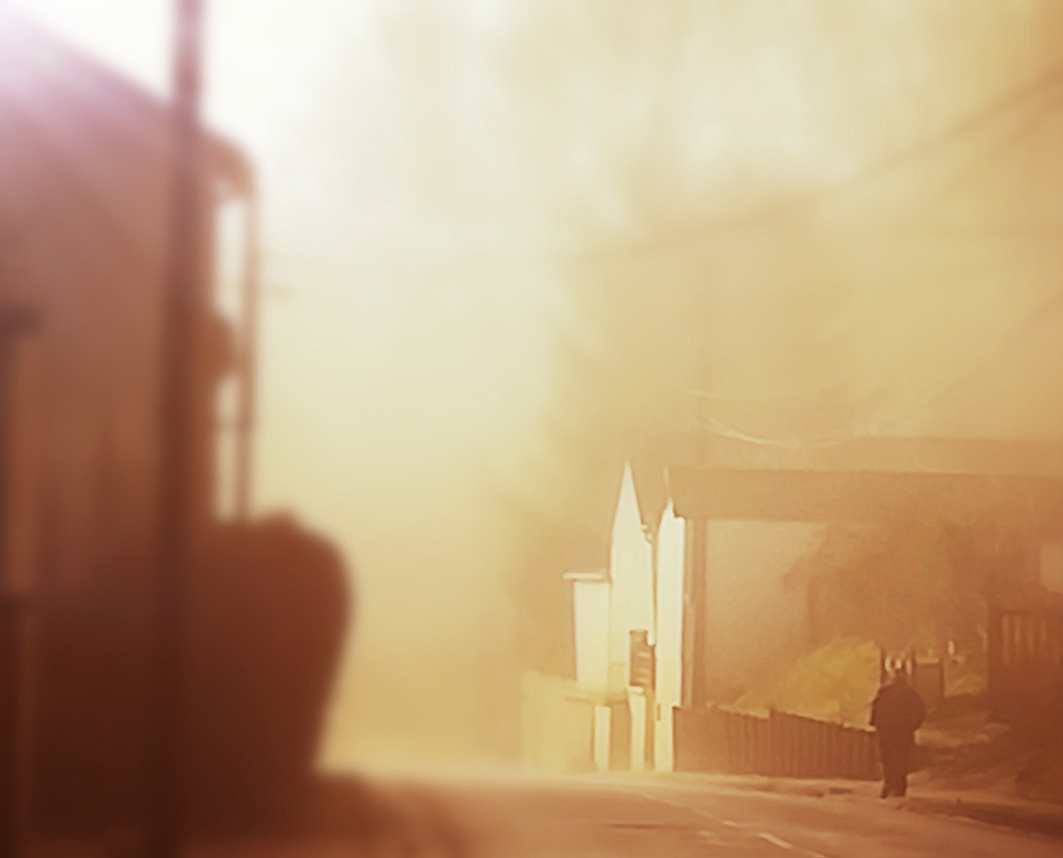 brouillard sur le village..