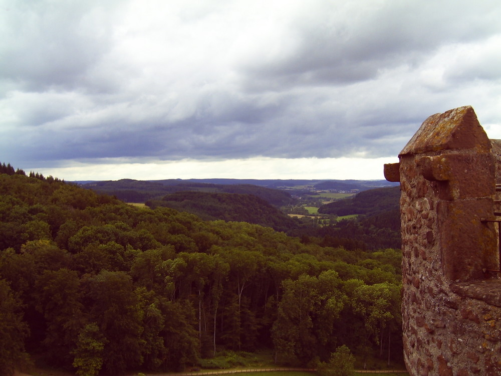 brrrr... Auf dem Turm der Kasselburg