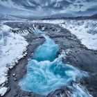 Bruarfoss Wasserfall Island