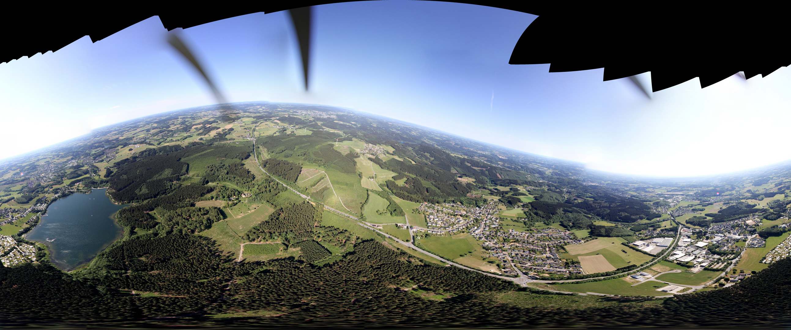 Brucher Marienheide Müllenbach Luftbildpanorama