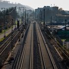 Bruchsal - Einfahrt zum Bruchsaler Bahnhof