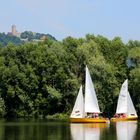 Bruchsee bei Heppenheim mit Starkenburg