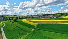 Bruckberg grün-gelb-blau-weiß