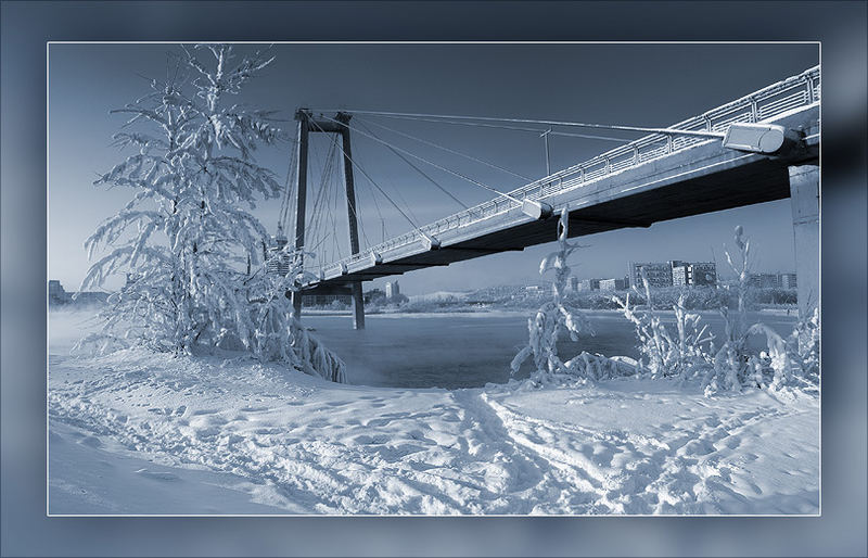 Brucke im winter