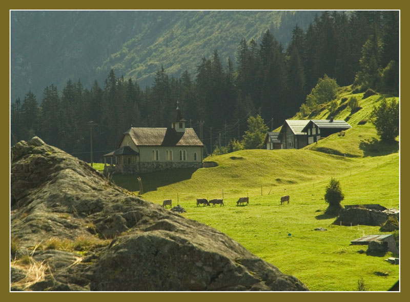 Bruder Klaus-Kapelle auf der Alp Golzern