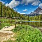 Brücke am Lago d'Antorno