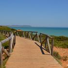 Brücke am Strand