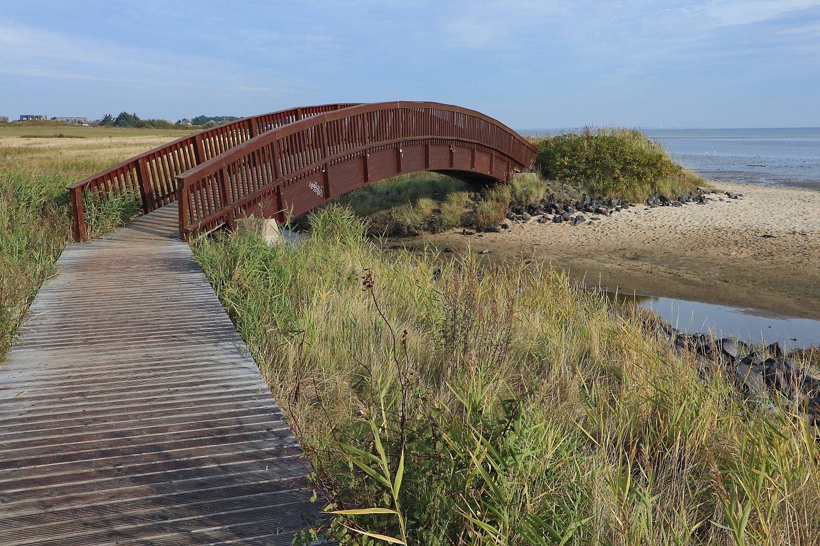 Brücke am Wattenmeer