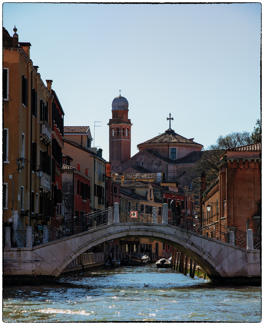 Brücke an der Fondamenta de la Croce