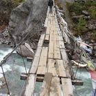 Brücke auf dem Weg nach Namche