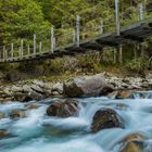 Brücke bei den Reinbach Wasserfällen