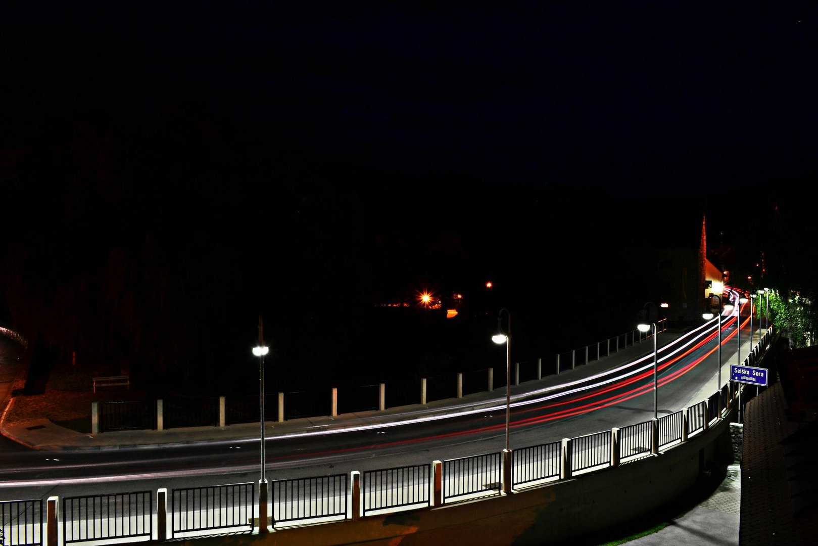 Brücke bei nacht