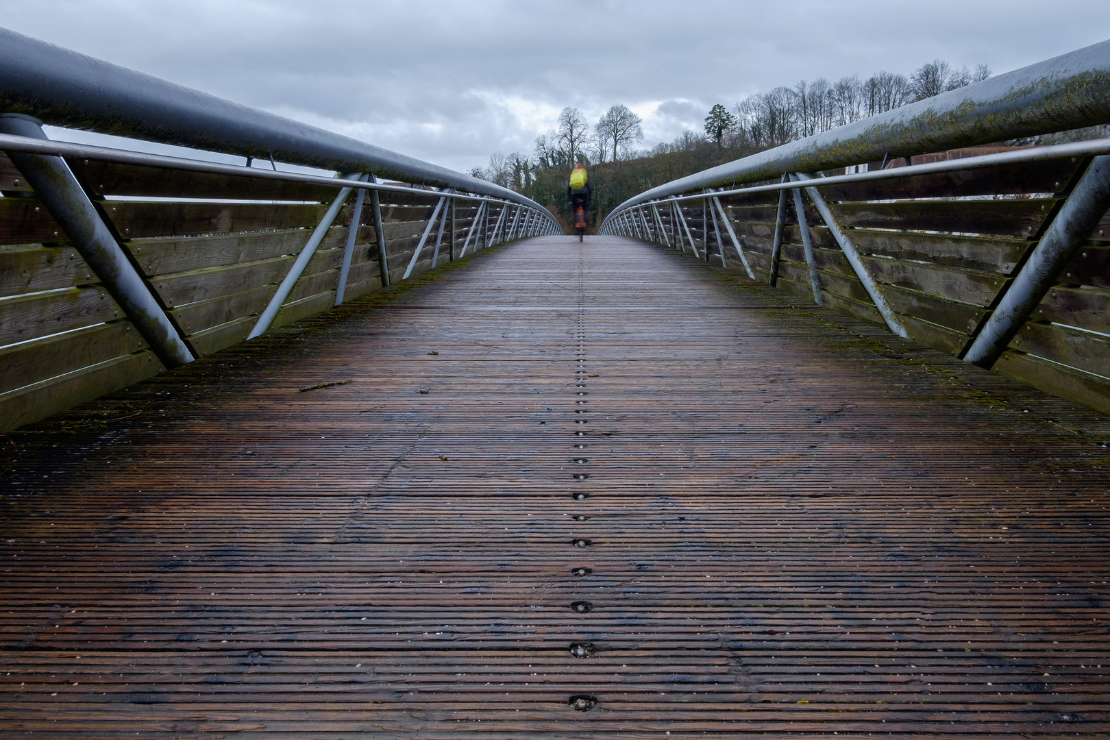 Brücke bei Regensburg im Morgengrauen