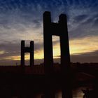 Brücke bei Sonnenuntergang