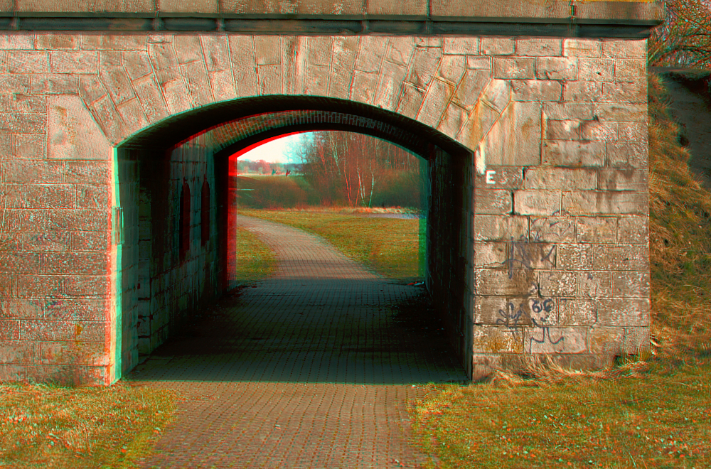 Brücke Dömitz Durchgang 3D