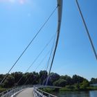 Brücke für Fußgänger über die Mulde in Dessau-Rosslau (Anhalt)