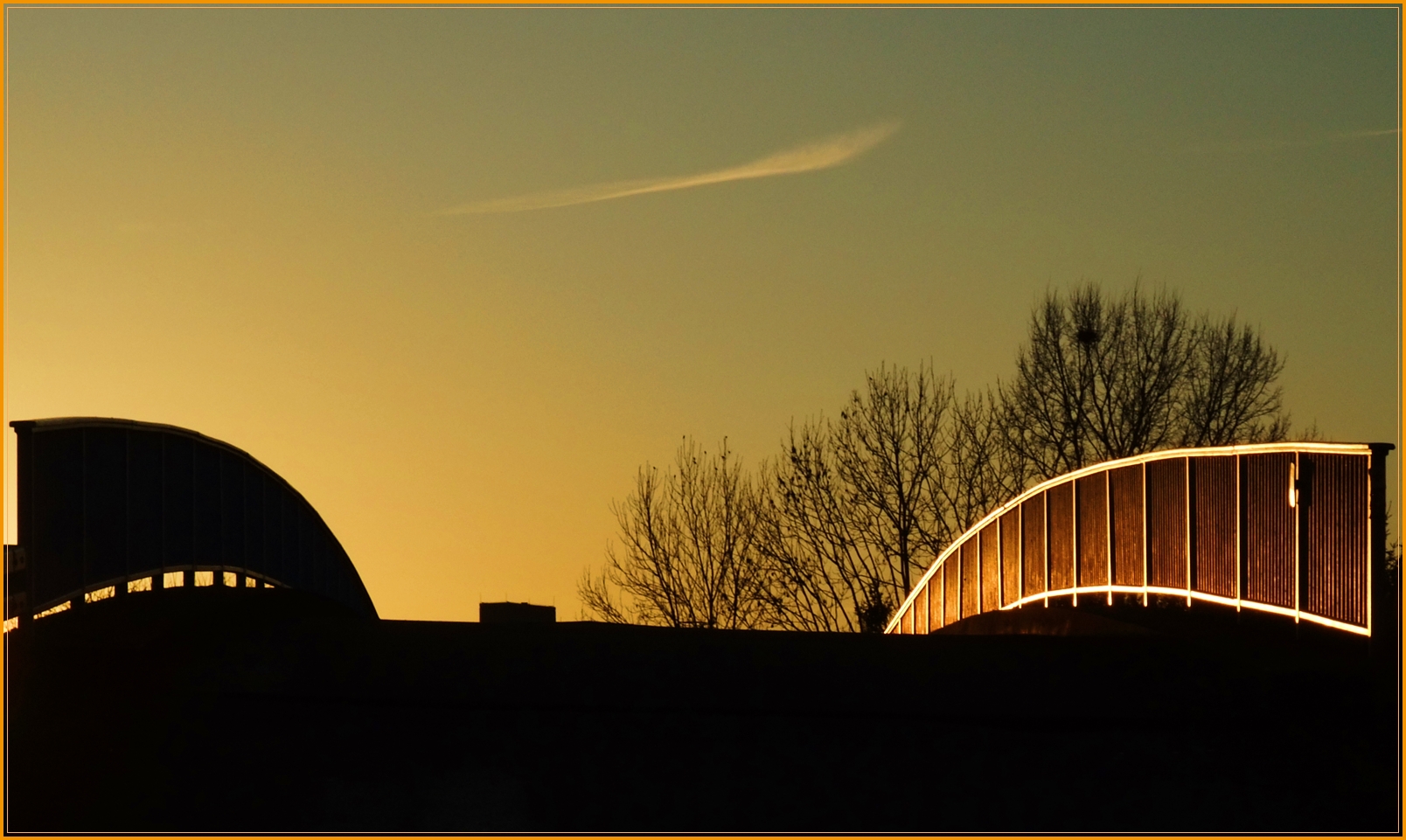 Brücke im Abendlicht