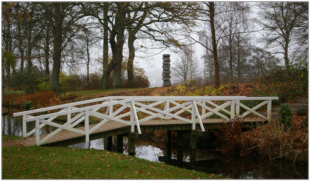 Brücke im Borgvold in Viborg (DK)