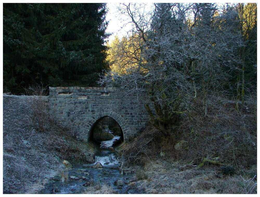 Brücke im Frost