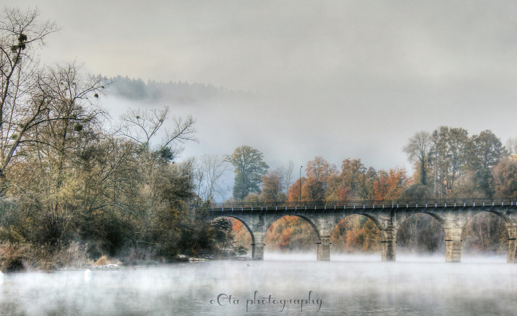 brücke im herbst