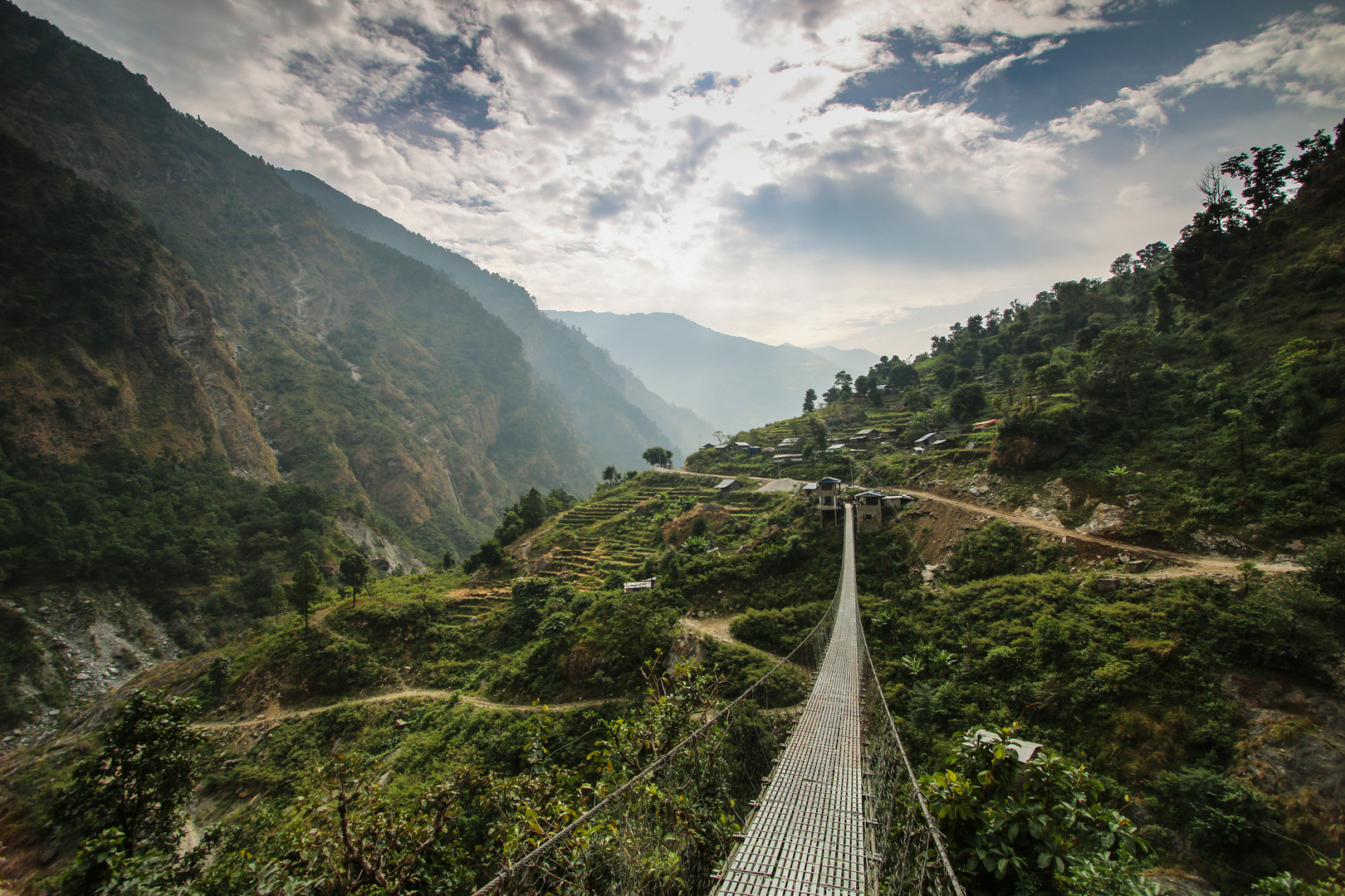 Brücke im Himalaya