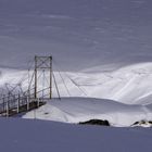 Brücke im Hochfjäll von schwedisch Lappland