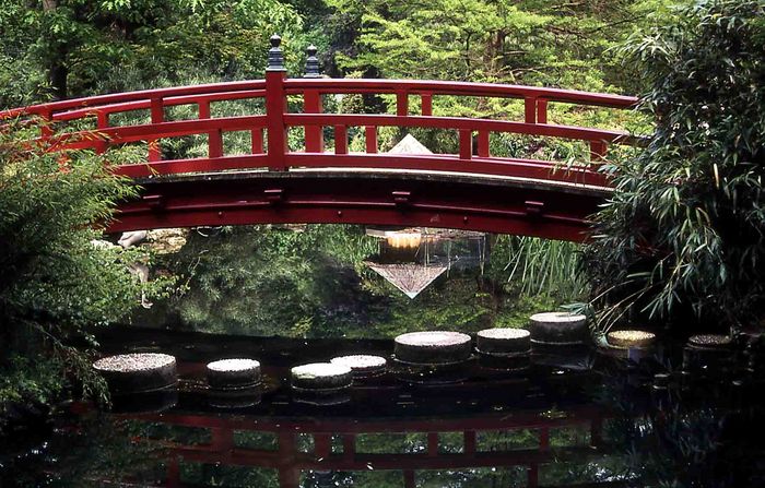 Brücke im Japanischen Garten