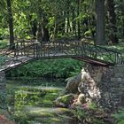 Brücke im japanischen Teil des Schlossparks Oranienbaum