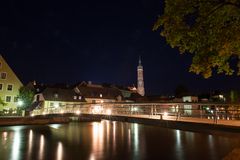 Brücke im Licht an der Isar