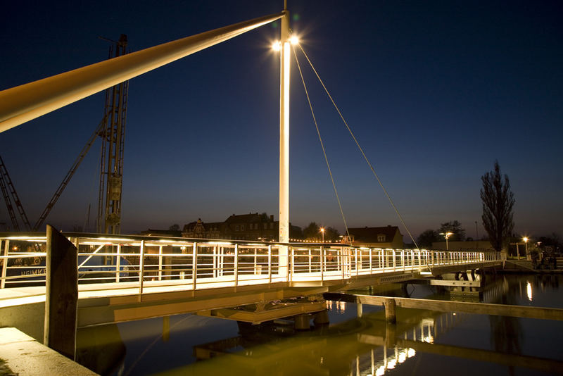 Brücke im Museumshafen Greifswald