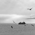 Brücke im Nebel