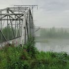 Brücke im Nebel, Alaska