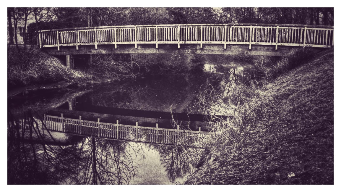 Brücke im Oldenburger Stadtpark - Februar 2015