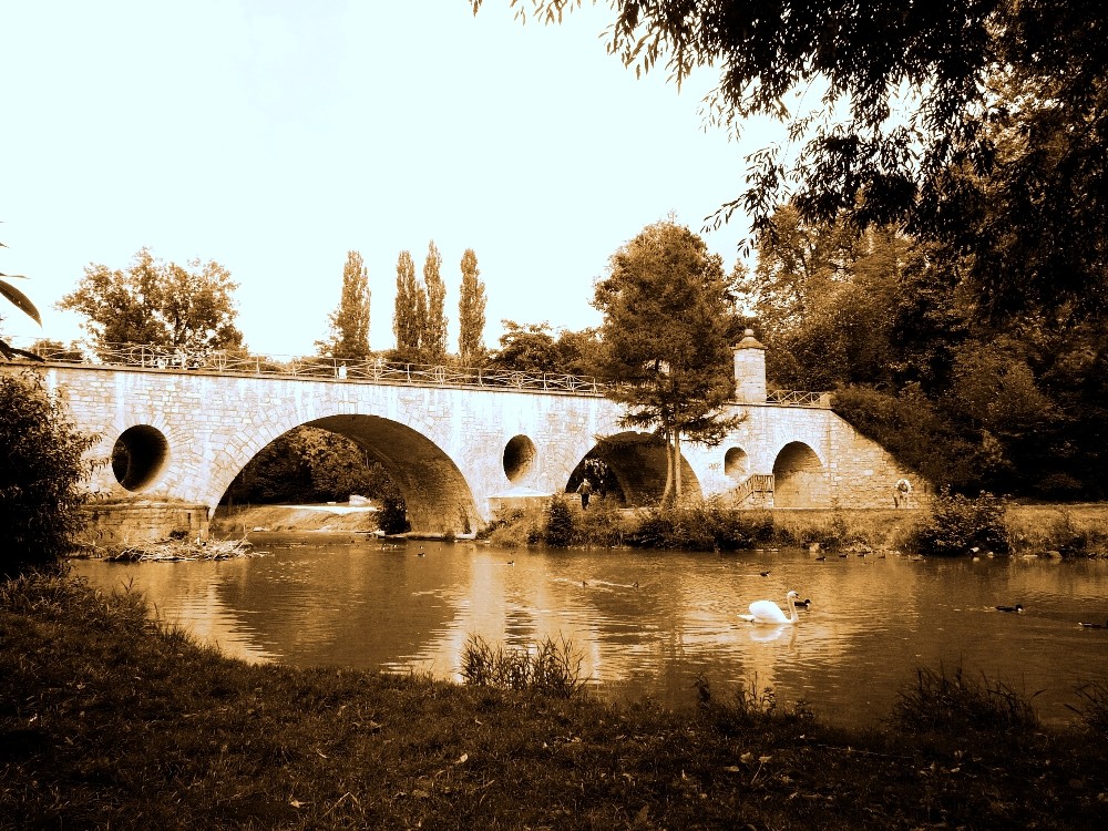 Brücke im Park