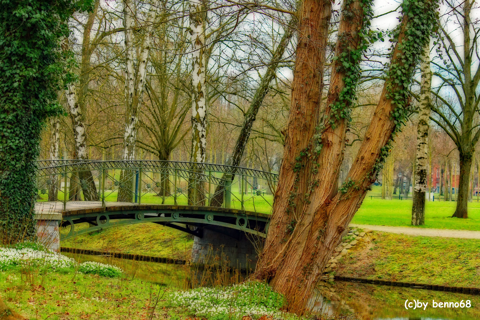 Brücke im Schlossgarten zu Schwerin