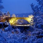 Brücke im Schnee