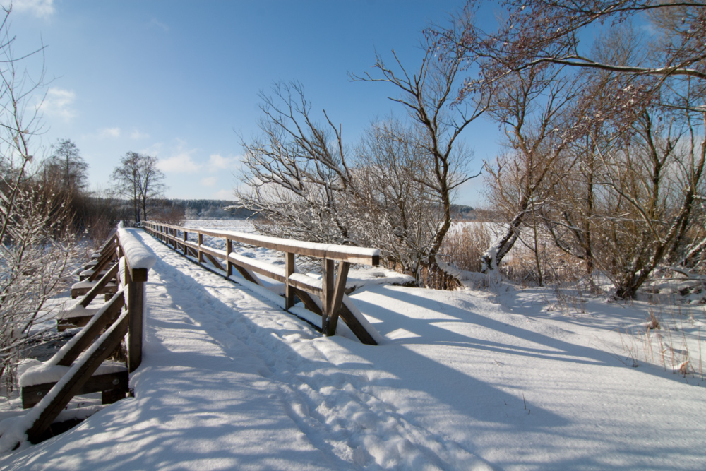 Brücke im Schnee