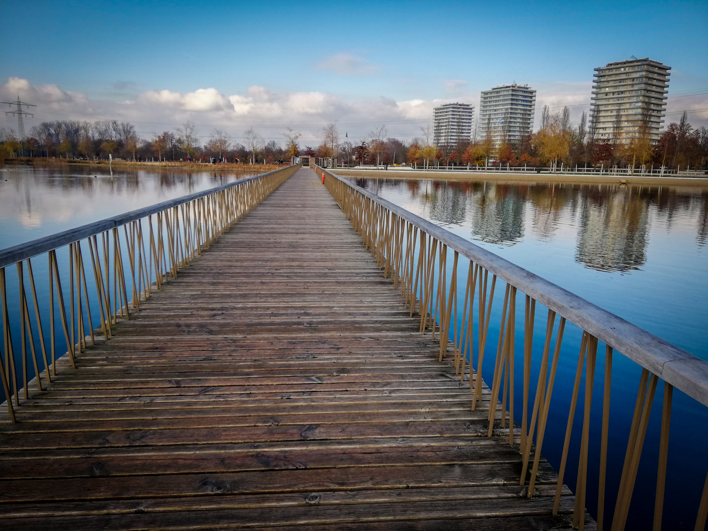 Brücke im Seepark Lahr