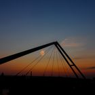 Brücke im Sonnenuntergang