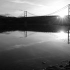 Brücke im Sonnenuntergang