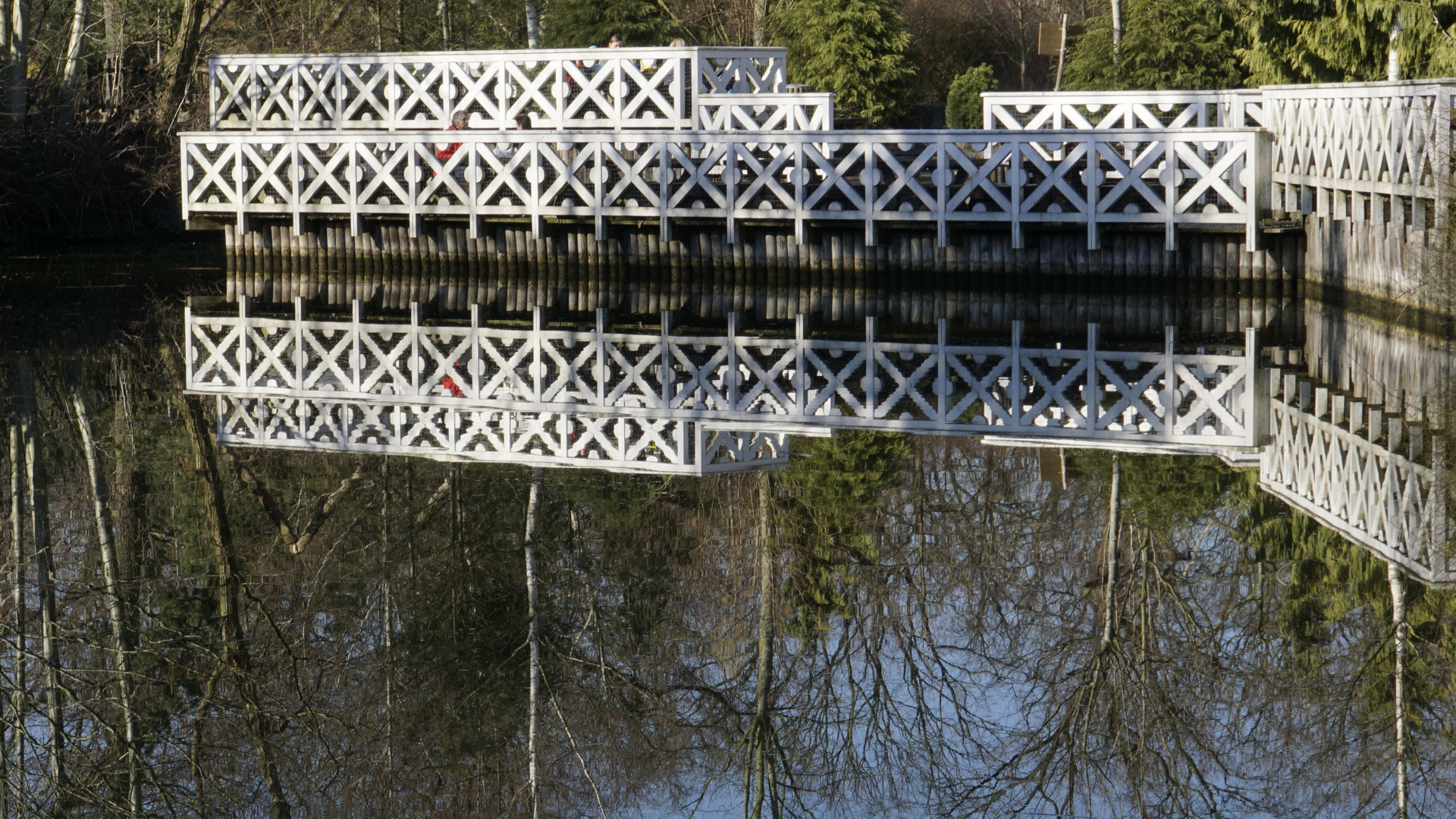 Brücke im Spiegel